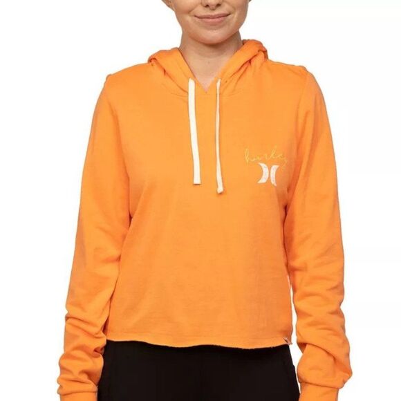 Hurley Juniors' Luette Cut Off Hoodie - Picture 1 of 3